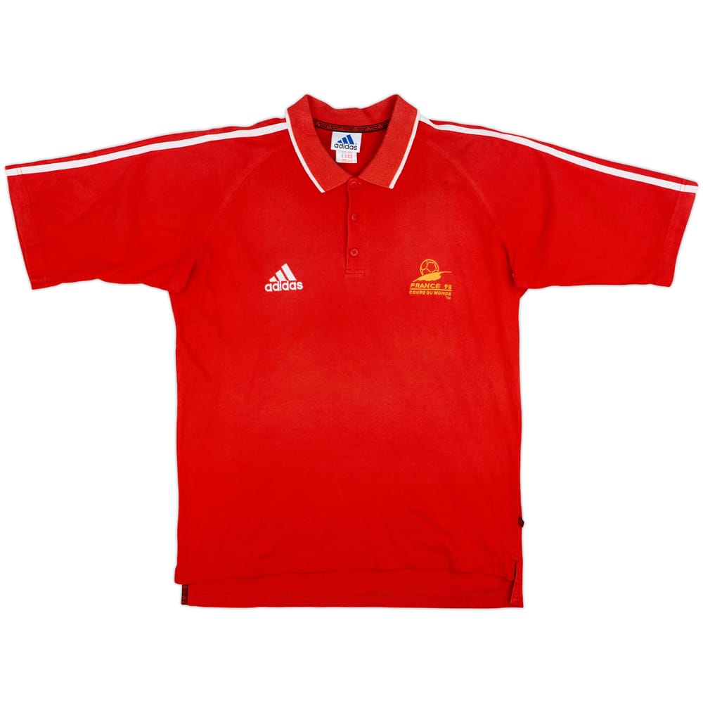 1998 France adidas Coupe du Monde Polo Shirt - 8/10 - (L)