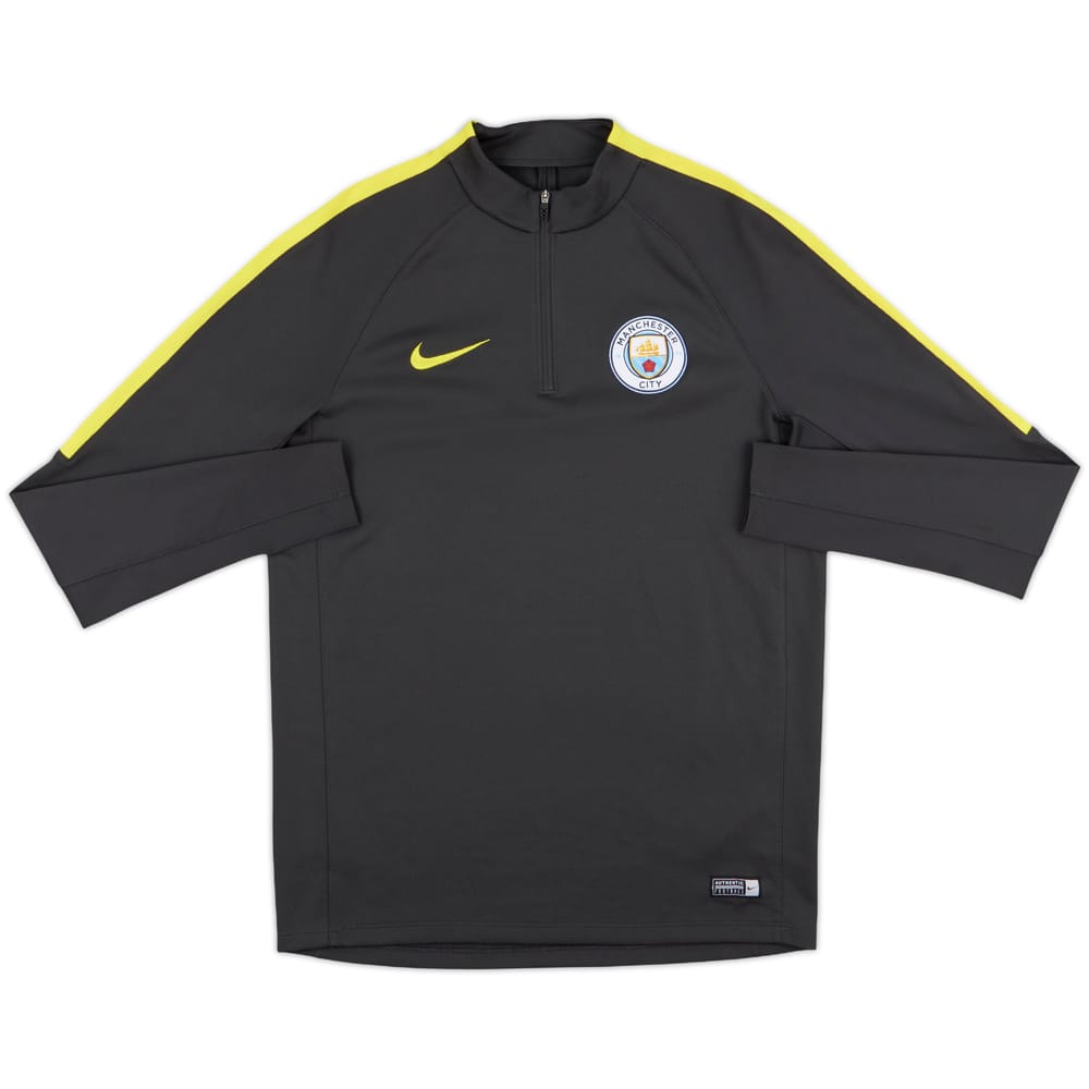 2016-17 Manchester City Nike 1/4 Zip Sweat Top - 10/10 - (M)