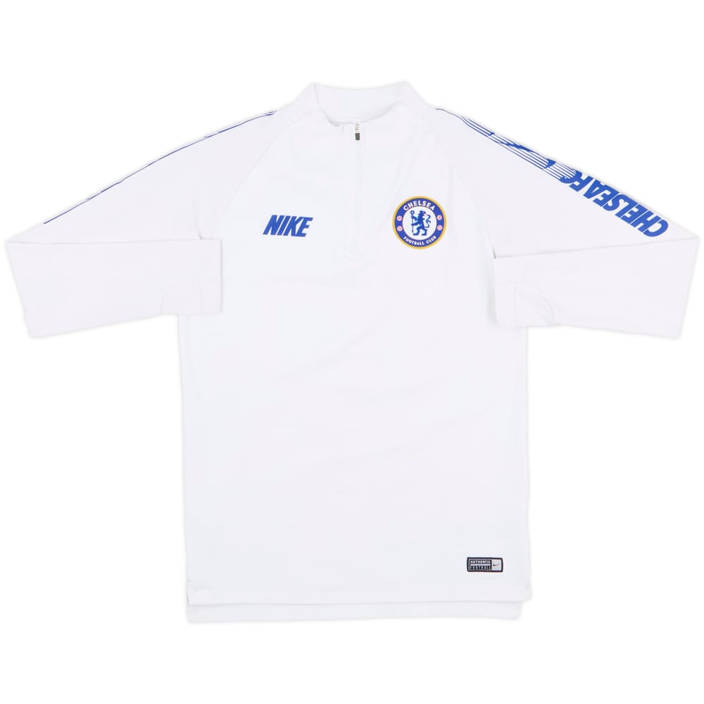 2019-20 Chelsea Nike 1/4 Zip Sweat Top - 6/10 - (S)