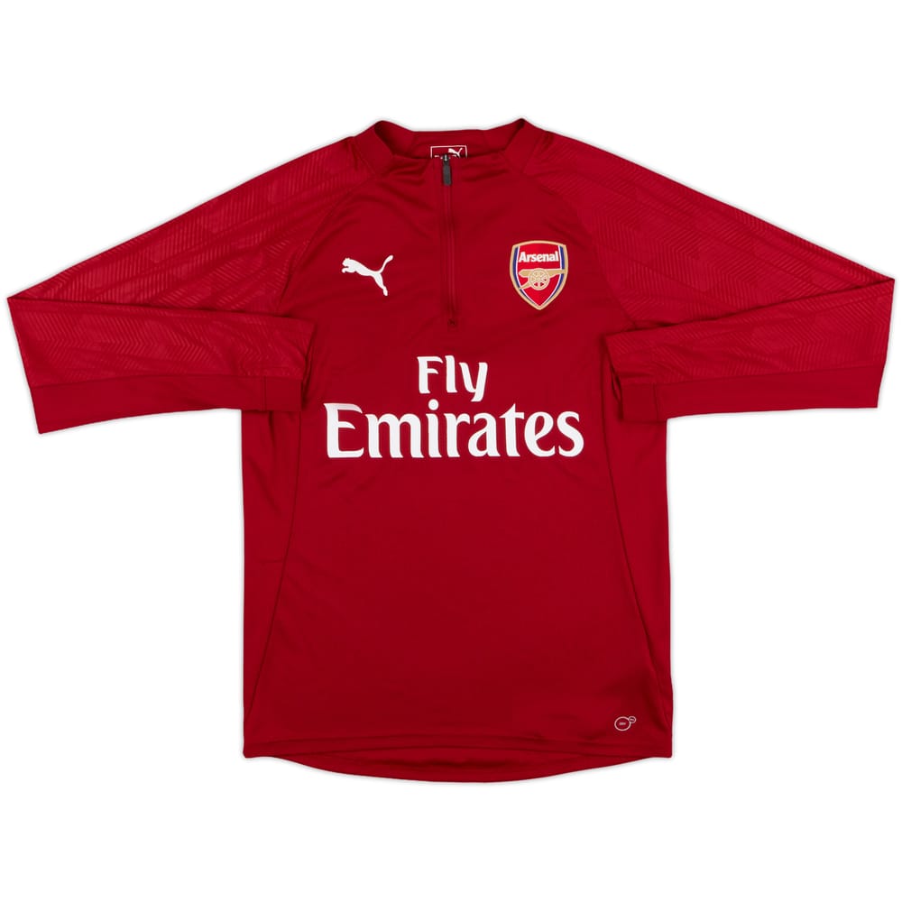 2017-18 Arsenal Puma 1/4 Zip Sweat Top - 9/10 - (S)