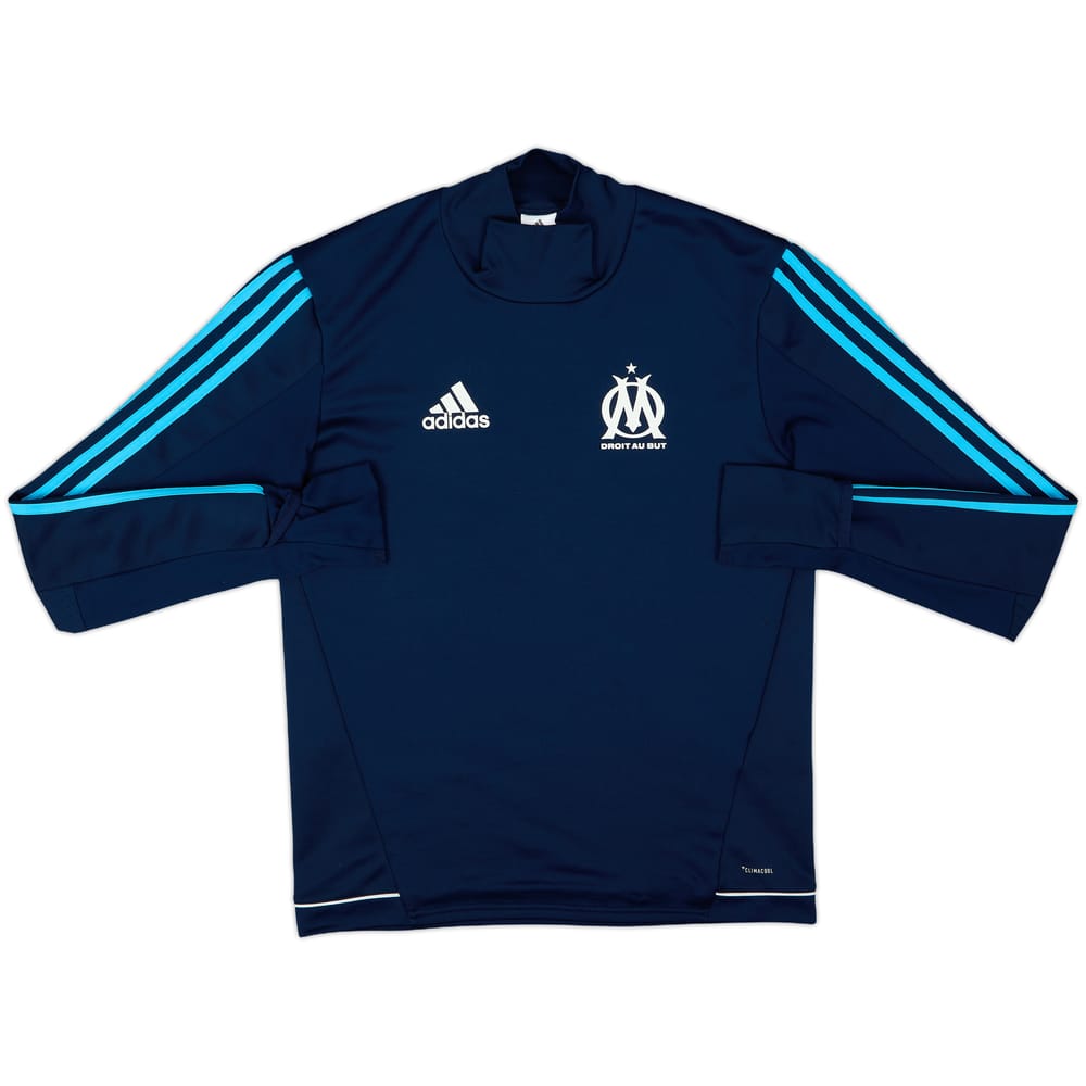 2017-18 Olympique Marseille adidas Drill Top - 10/10 - (S)