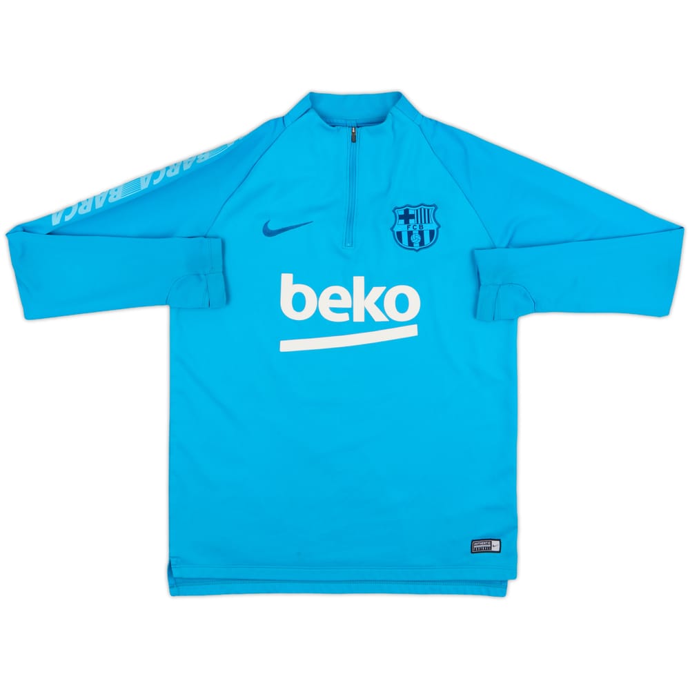 2019-20 Barcelona Nike 1/4 Zip Sweat Top - 6/10 - (M)