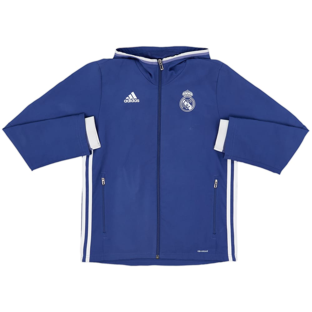 2016-17 Real Madrid adidas Hooded Track Jacket - 7/10 - (M.Boys)