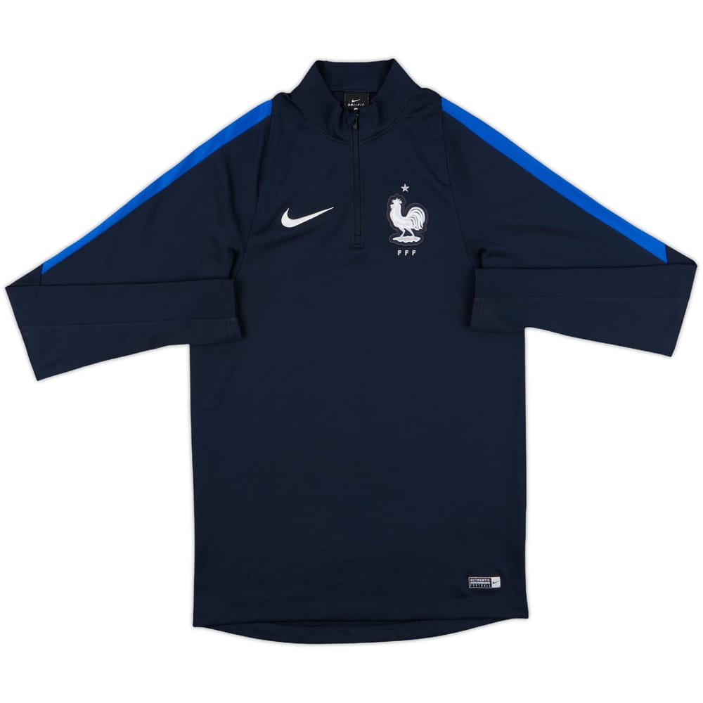 2017-18 France Nike 1/4 Zip Drill Top - 9/10 - (S)