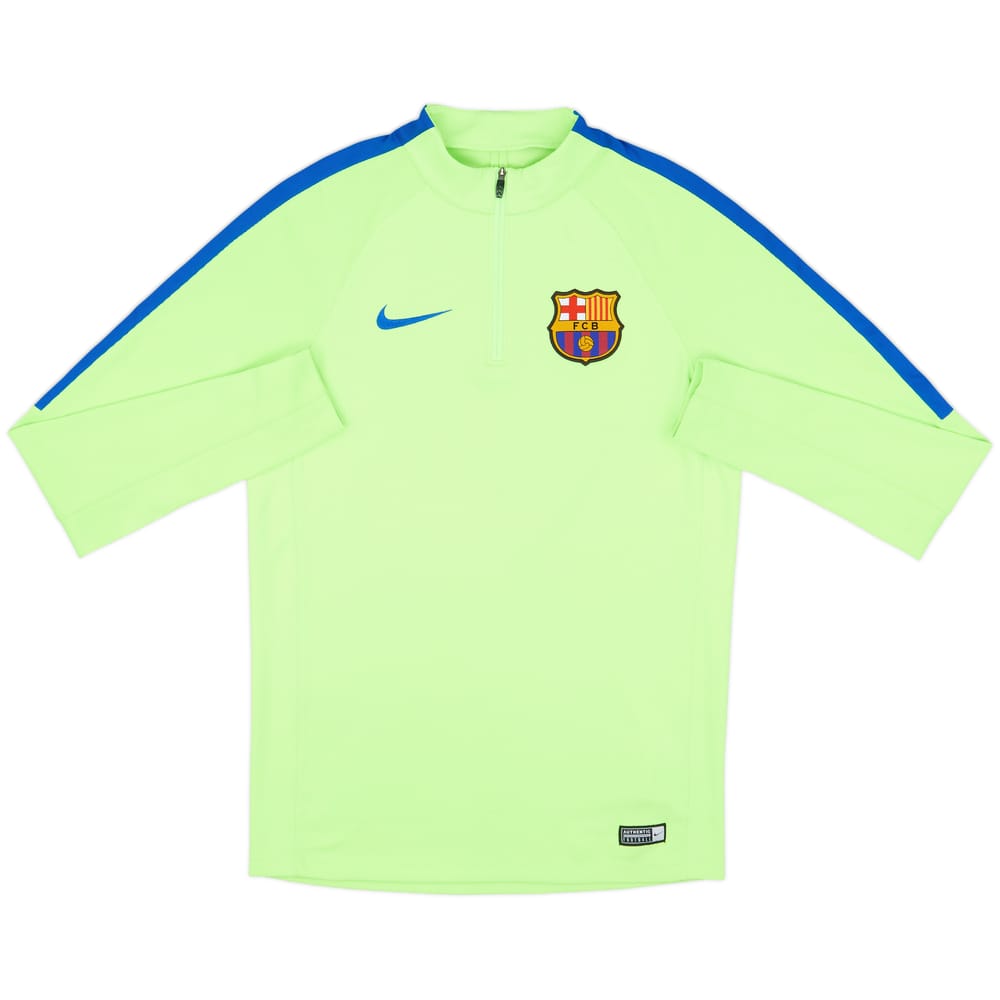 2017-18 Barcelona Nike 1/4 Zip Drill Top - 7/10 - (S)