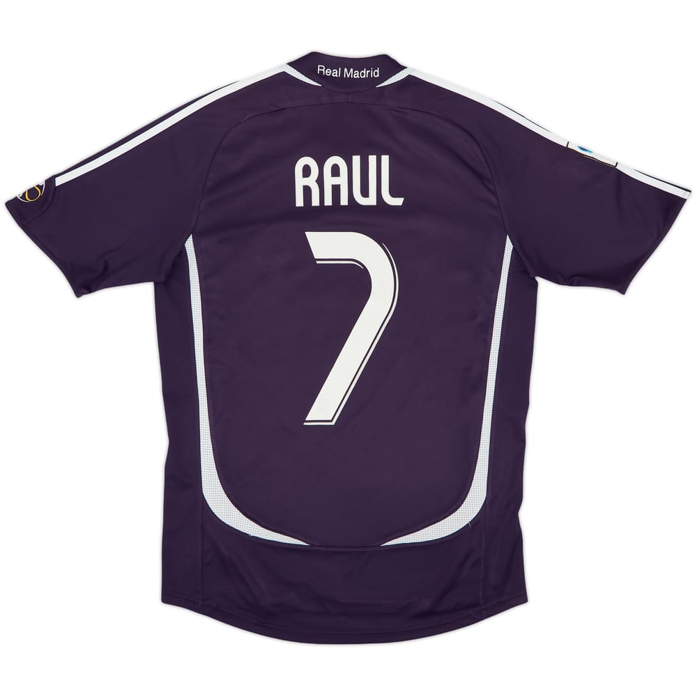 Camiseta de la tercera equipación del Real Madrid 2006-07 Raul #7 - 6/10 - (S)