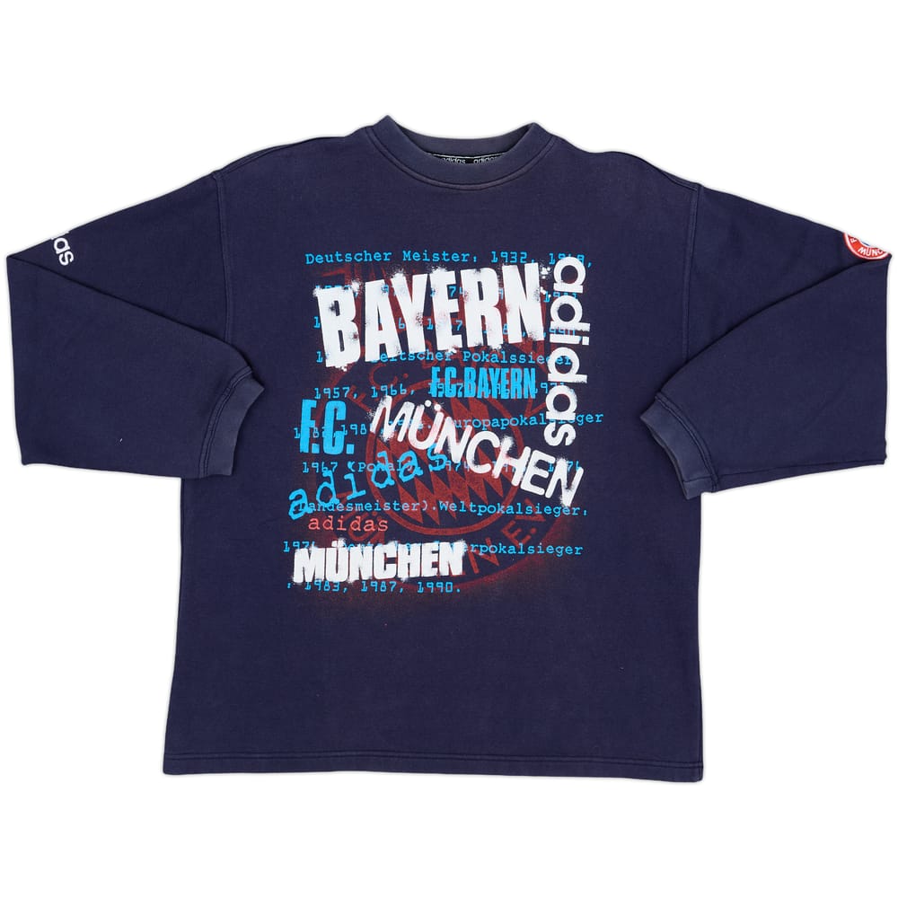 1998-00 Bayern Munich adidas Sweat Top - 7/10 - (S)