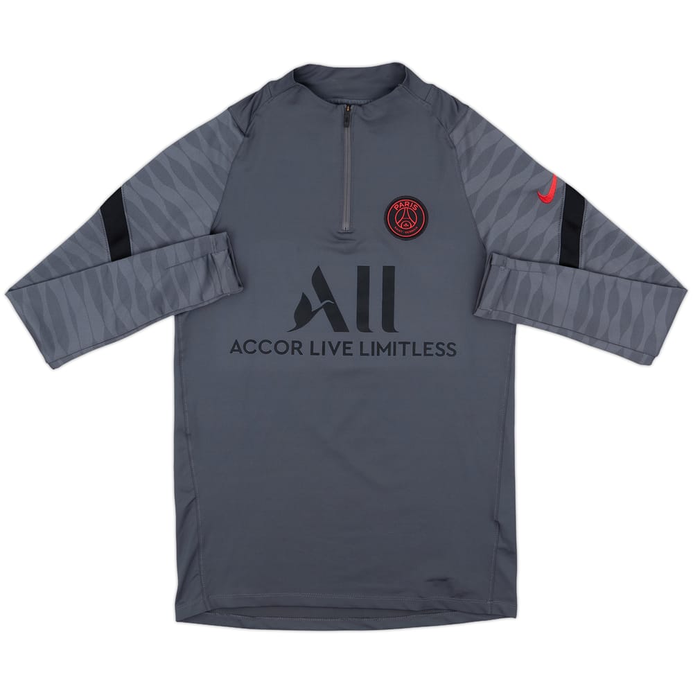 2021-22 Paris Saint-Germain Nike 1/4 Zip Drill Top - 9/10 - (S)