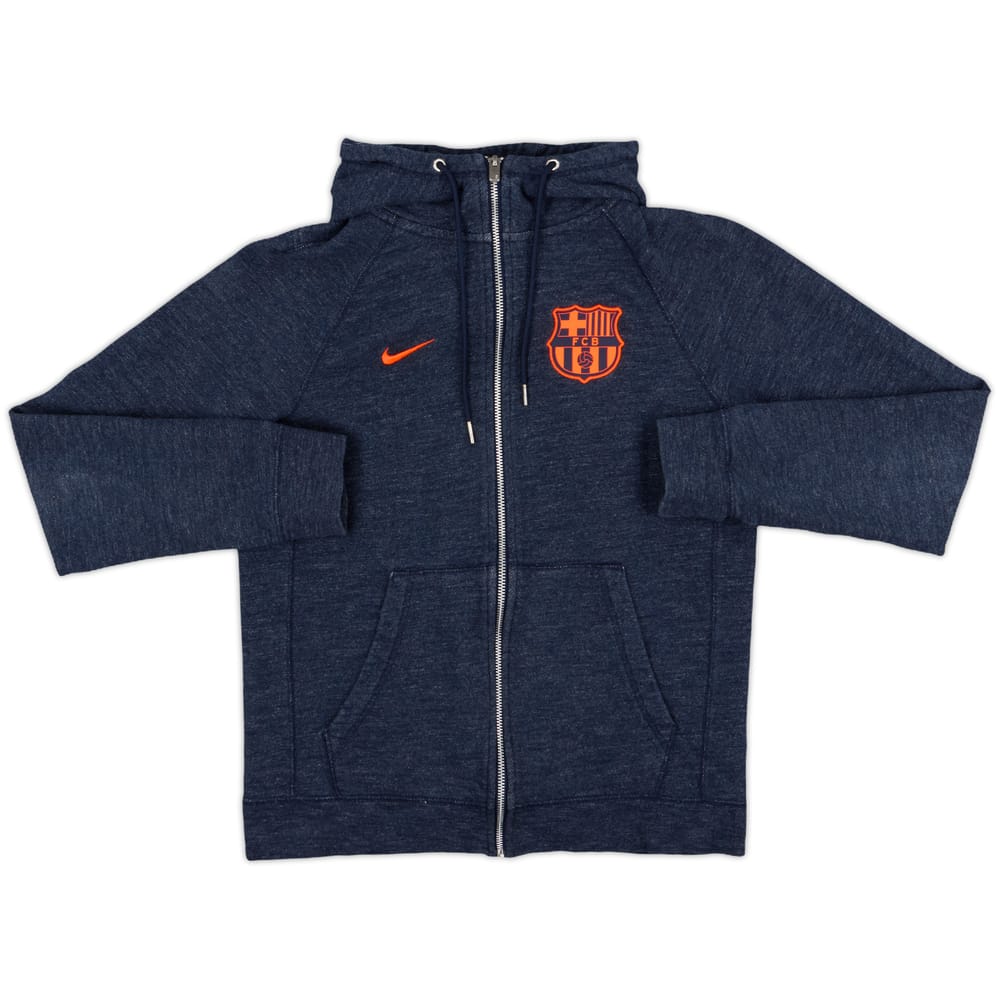 2018-19 Barcelona Nike Hooded Zipped Sweat Top - 8/10 - (S)