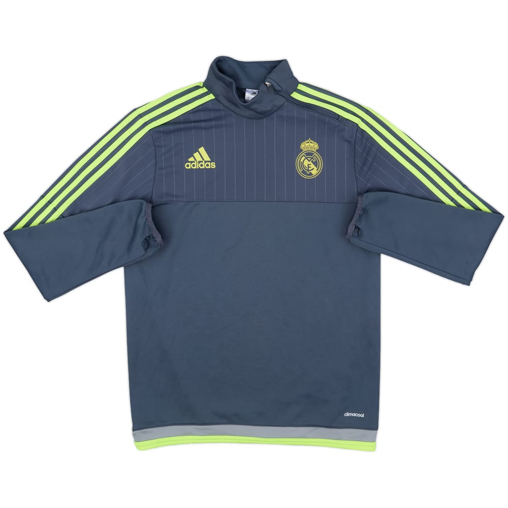 2015-16 Real Madrid adidas 1/4 Zip Drill Top - 8/10 - (S)