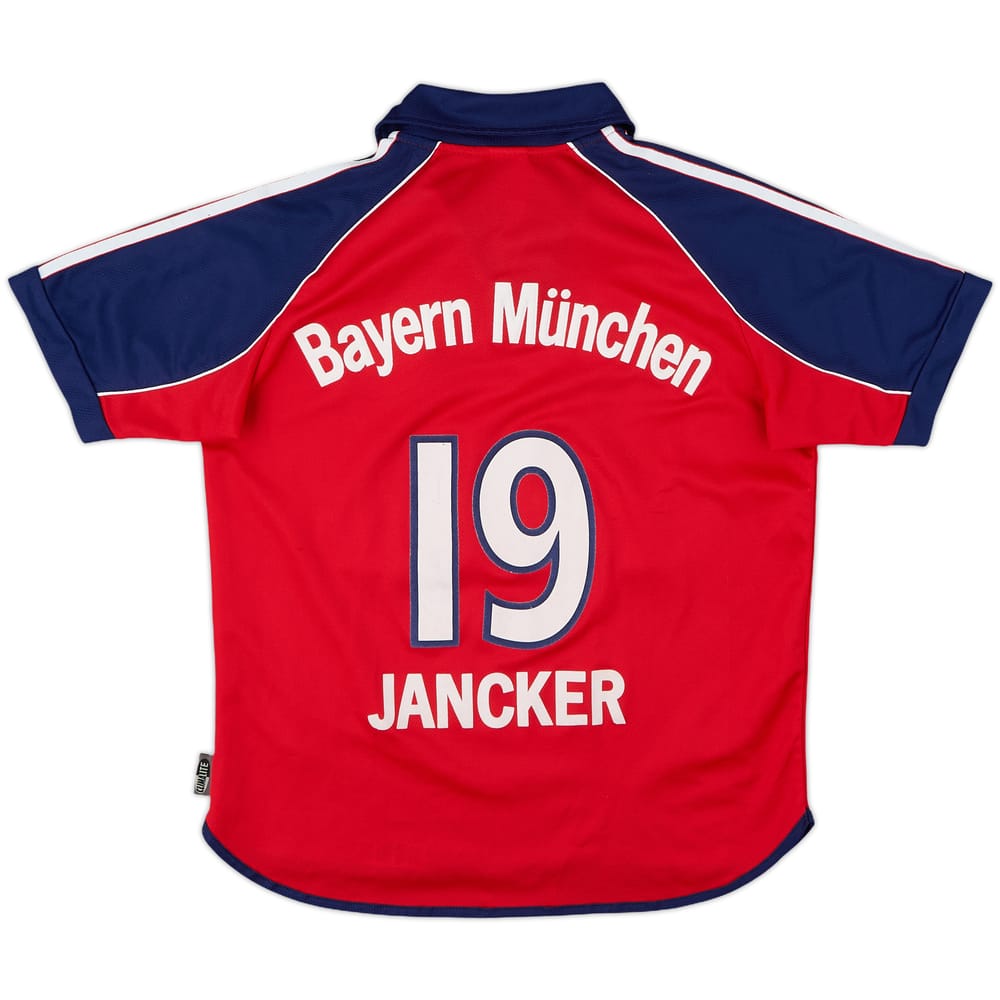 1999-01 Bayern Munich Home Shirt Jancker #19 - 8/10 - (Y)