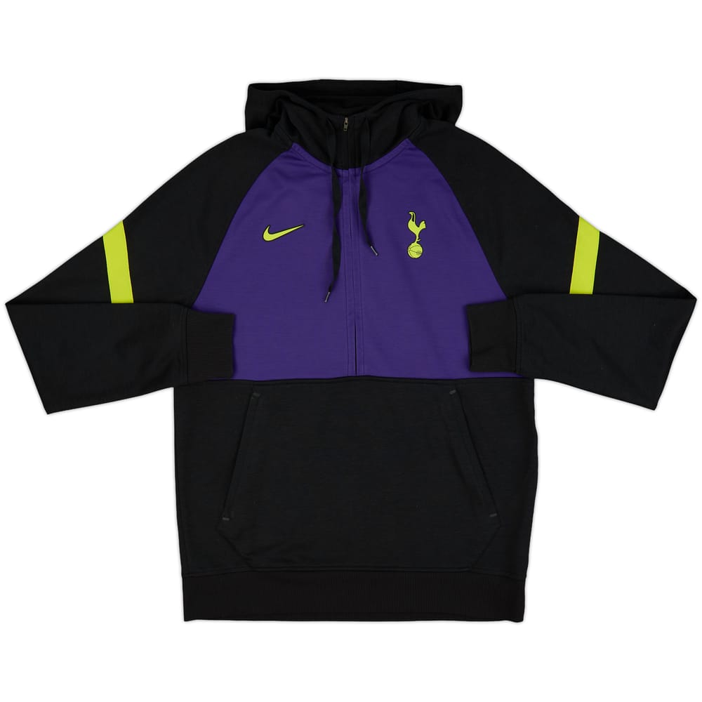 2021-22 Tottenham Nike 1/2 Zip Hooded Sweat Top - 8/10 - (M)