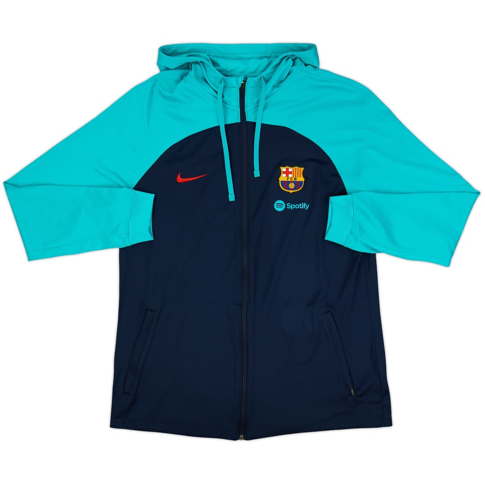 2022-23 Barcelona Nike Hooded Track Jacket - 8/10 - (L)