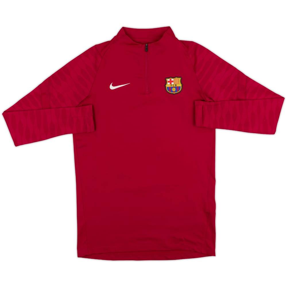 2021-22 Barcelona Nike 1/4 Zip Sweat Top - 10/10 - (S)