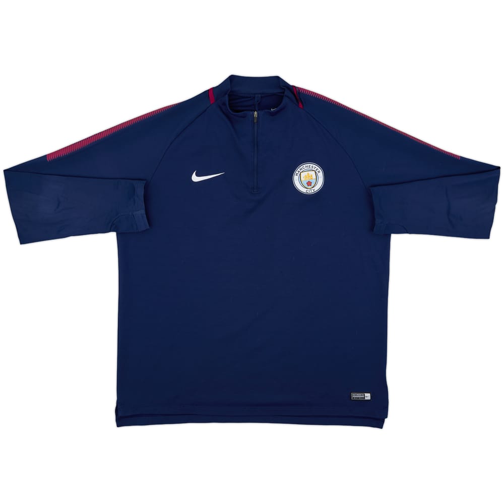 2017-18 Manchester City Nike 1/4 Zip Drill Top - 5/10 - (XL)