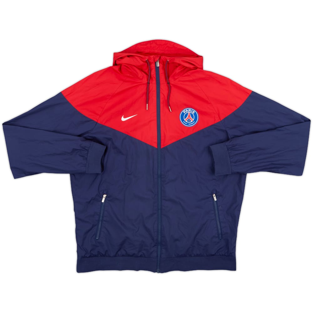 2017-18 Paris Saint-Germain Nike Hooded Track Jacket - 8/10 - (L)