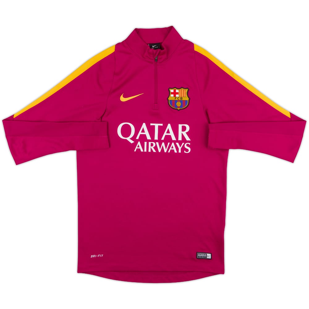 2016-17 Barcelona Nike 1/4 Zip Drill Top - 9/10 - (S)