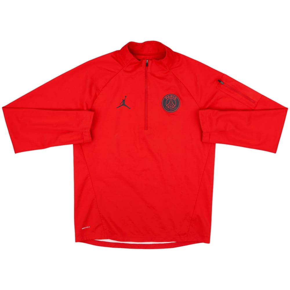 2018-19 Paris Saint Germain Jordan 1/4 Zip Training Top - 7/10 - (S)