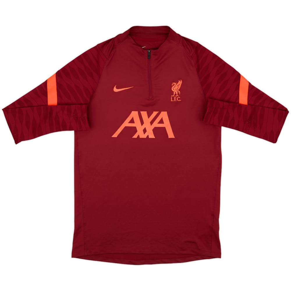 2021-22 Liverpool Nike 1/4 Zip Drill Top - 7/10 - (M)