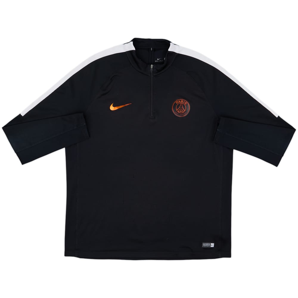 2016-17 Paris Saint-Germain Nike 1/4 Zip Drill Top - 5/10 - (XL)