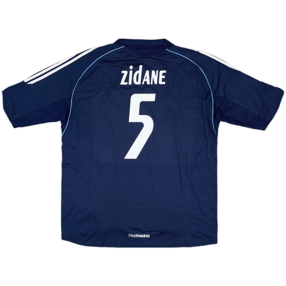 2005-06 Real Madrid Away Shirt Zidane #5 - 8/10 - (XL)