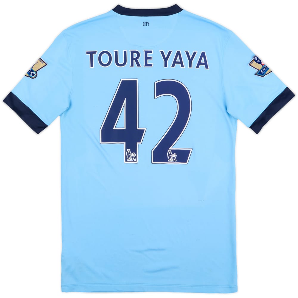2014-15 Manchester City Home Shirt Toure Yaya #42 - 6/10 - (M)