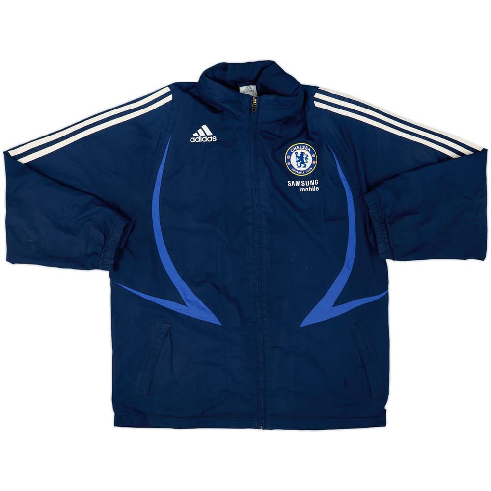 2007-08 Chelsea adidas Hooded Rain Jacket - 7/10 - (L)