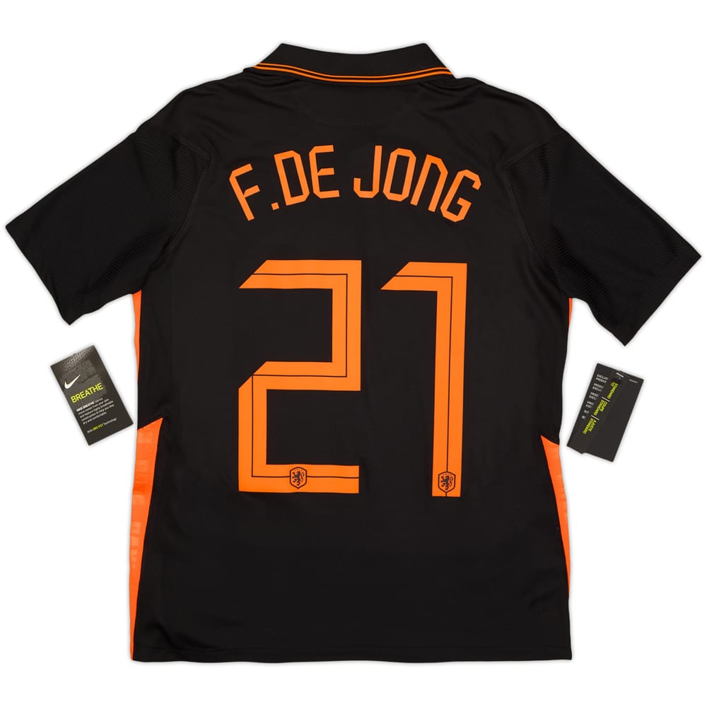2020-22 Netherlands Away Shirt F.De Jong #21 (XL.Boys)