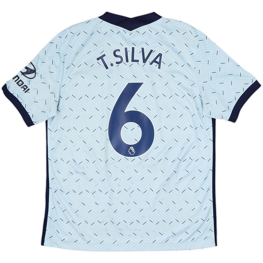 2020-21 Chelsea Away Shirt T.Silva #6 - 7/10 - (L)