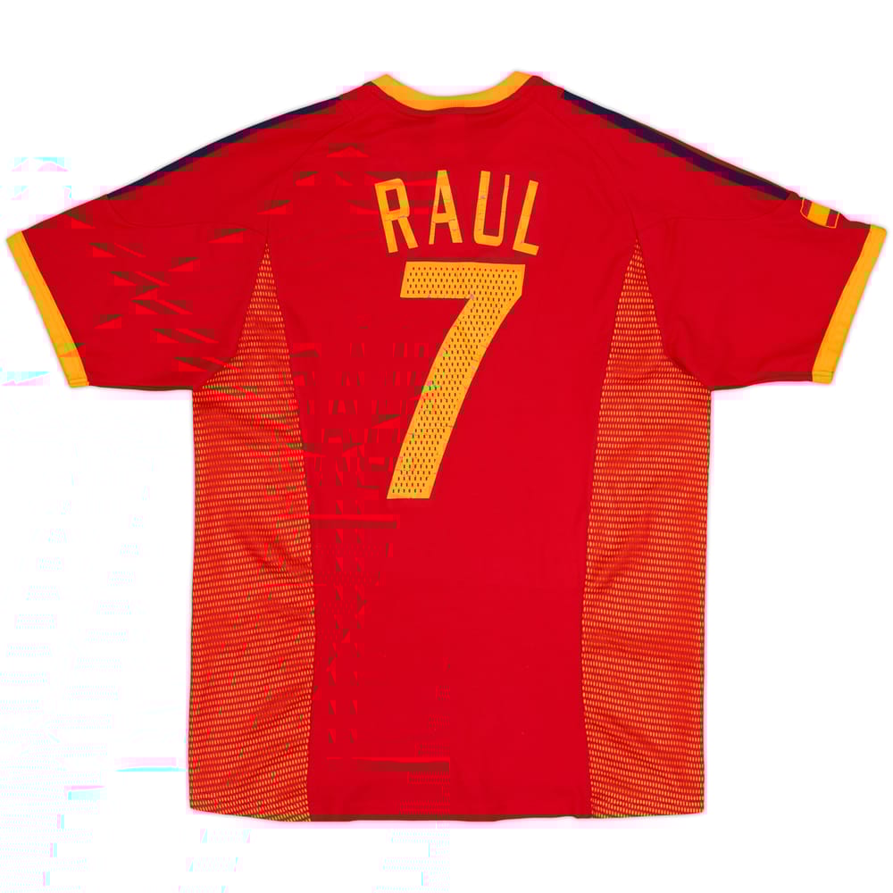 2002-04 Spain Home Shirt Raul #7 - 5/10 - (M)