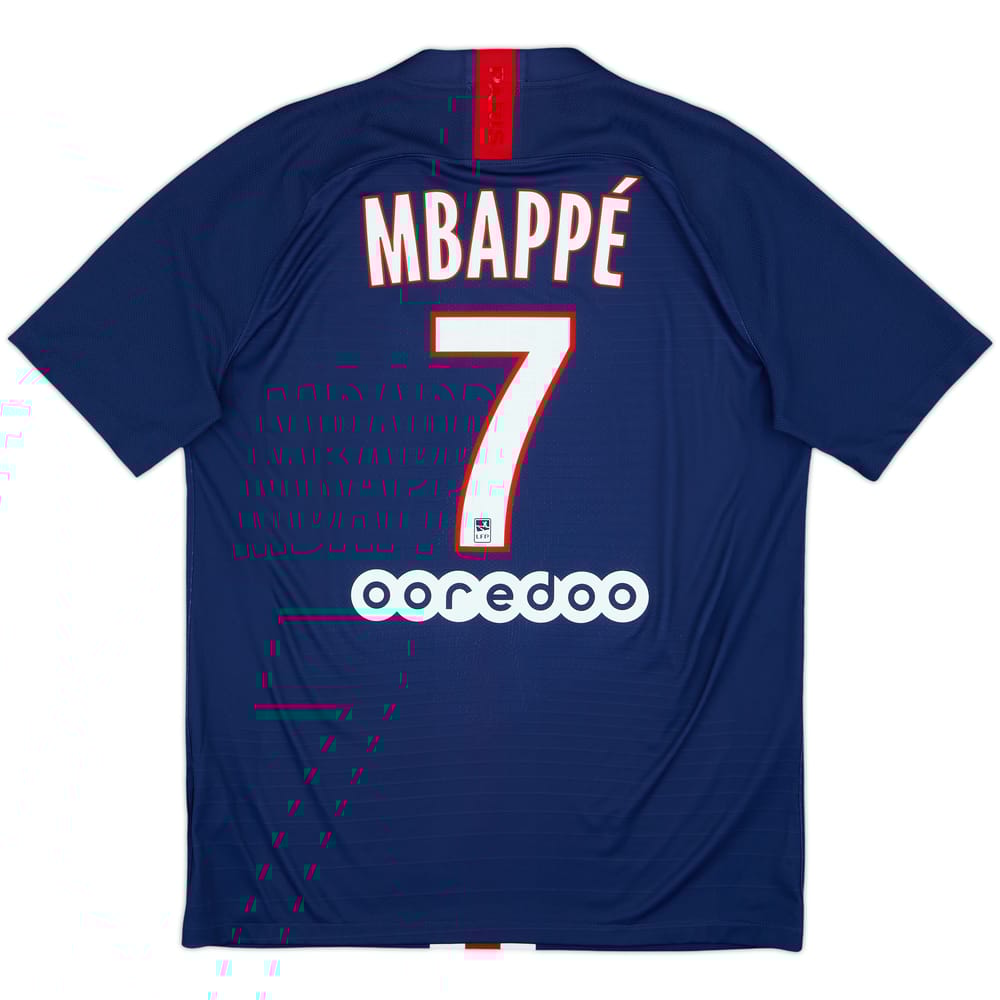 Camiseta auténtica de local del Paris Saint-Germain 2019-20 Mbappe #7 - 8/10 - (L)