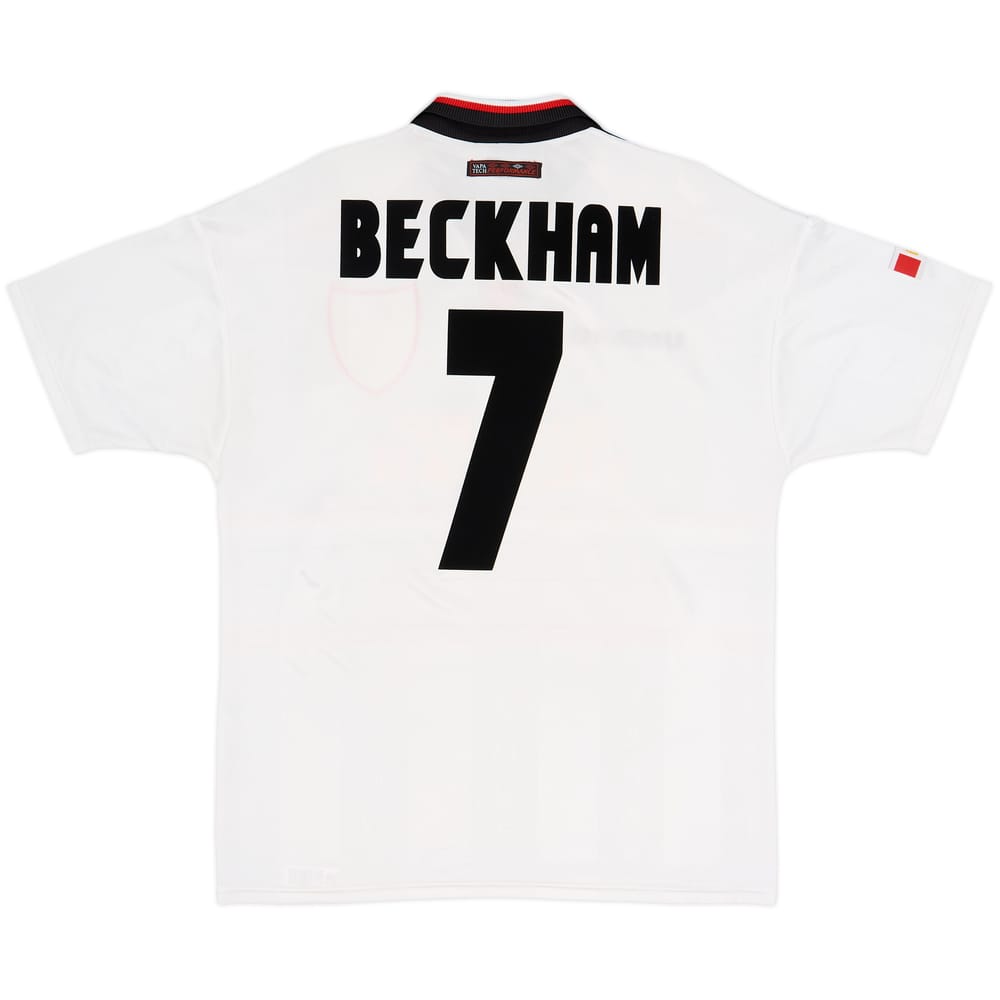 1997-99 Manchester United Away Shirt Beckham #7 - 7/10 - (L)