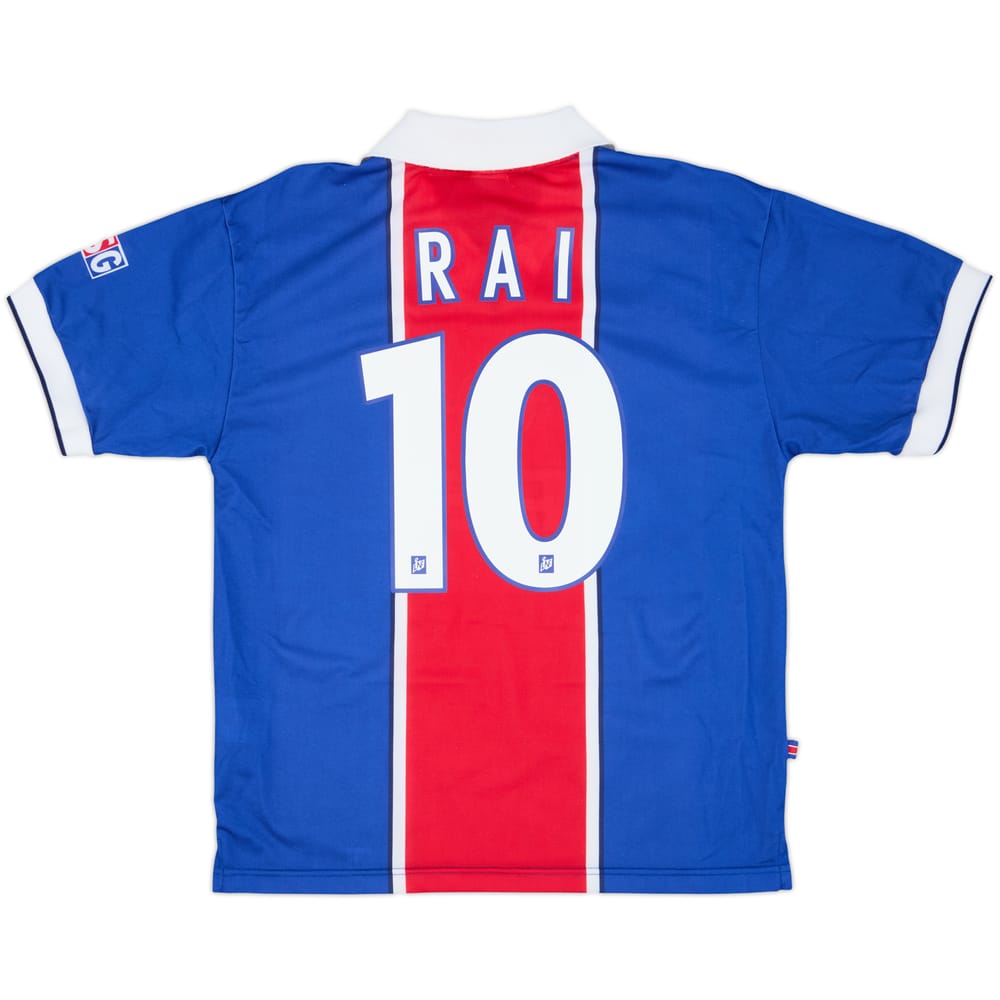 1997-98 Paris Saint-Germain Home Shirt Rai #10 - 8/10 - (M)