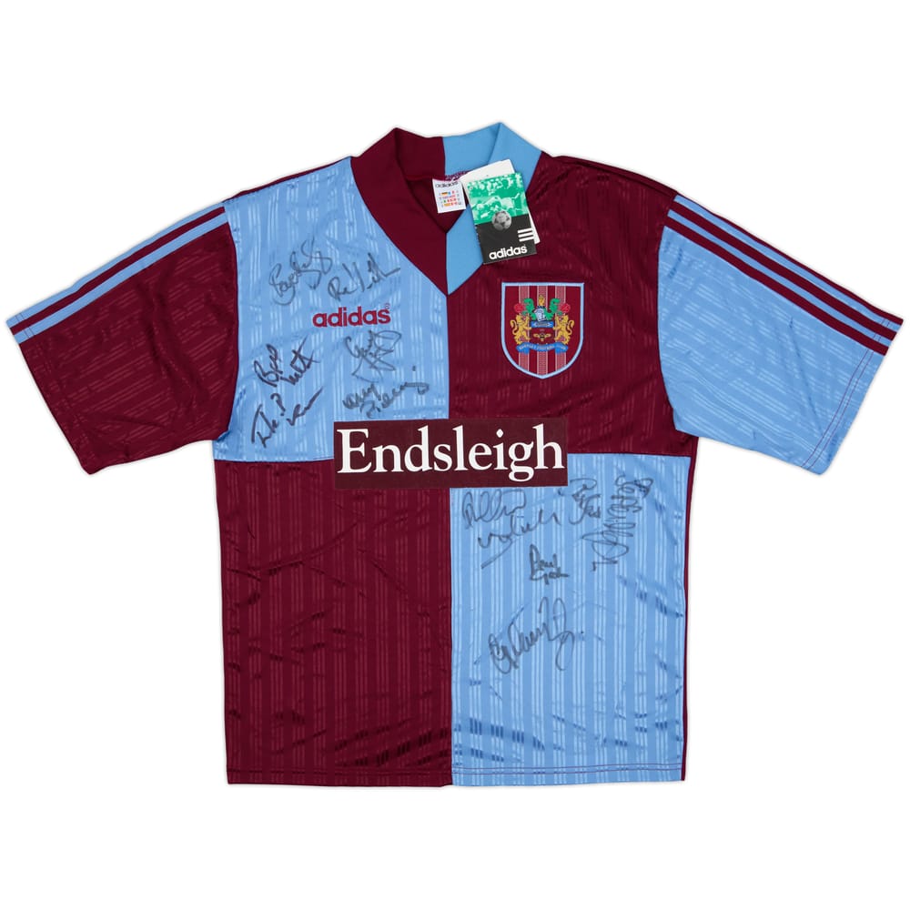 1996-98 Burnley Squad Signed Home Shirt (M)