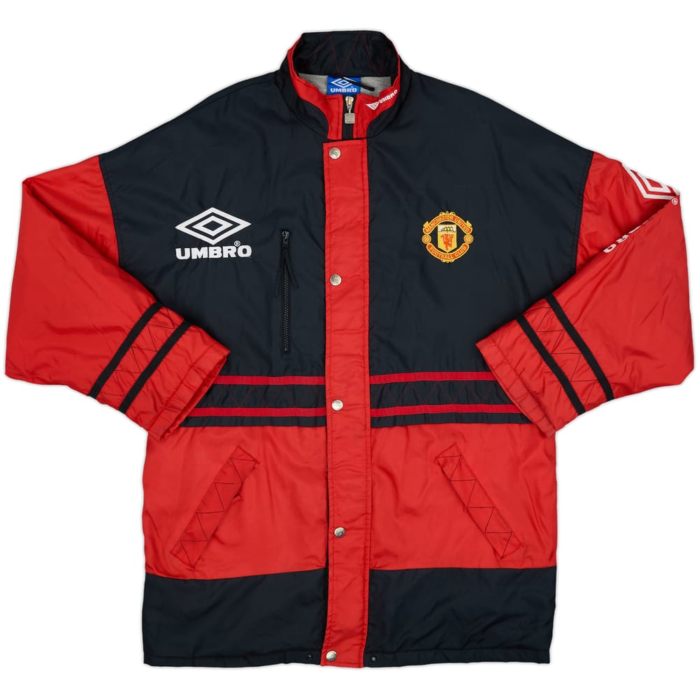 1994-95 Manchester United Umbro Padded Bench Coat - 9/10 - (L)