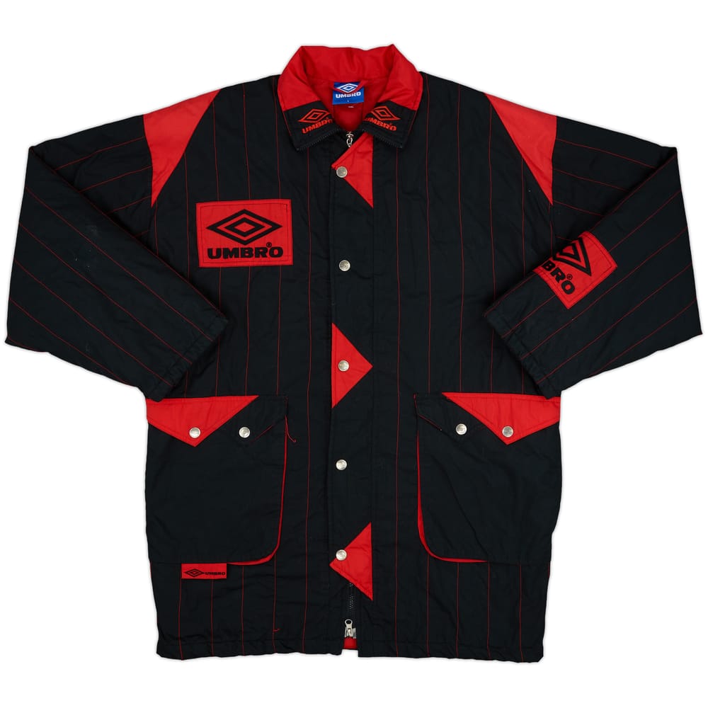 1992-93 Manchester United Umbro Padded Bench Coat - 9/10 - (L)