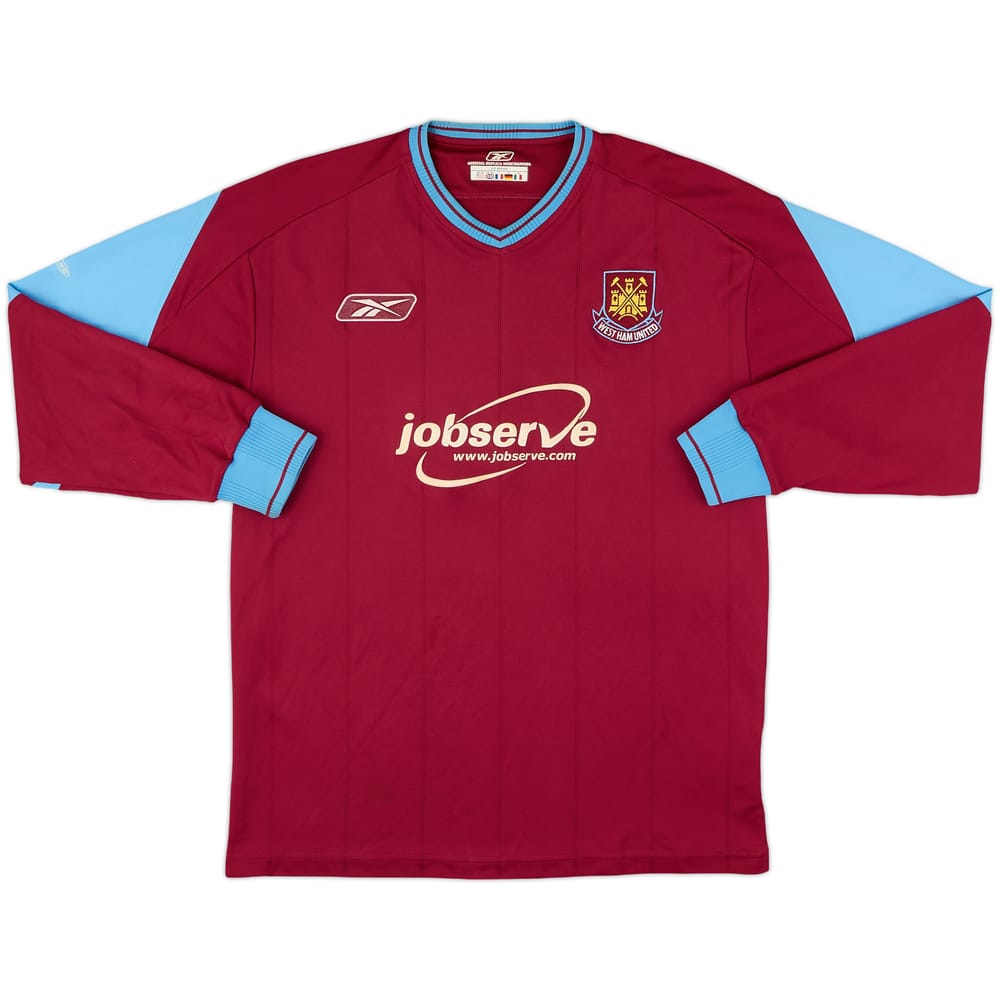 2003-05 West Ham Home L/S Shirt - 8/10 - (M)