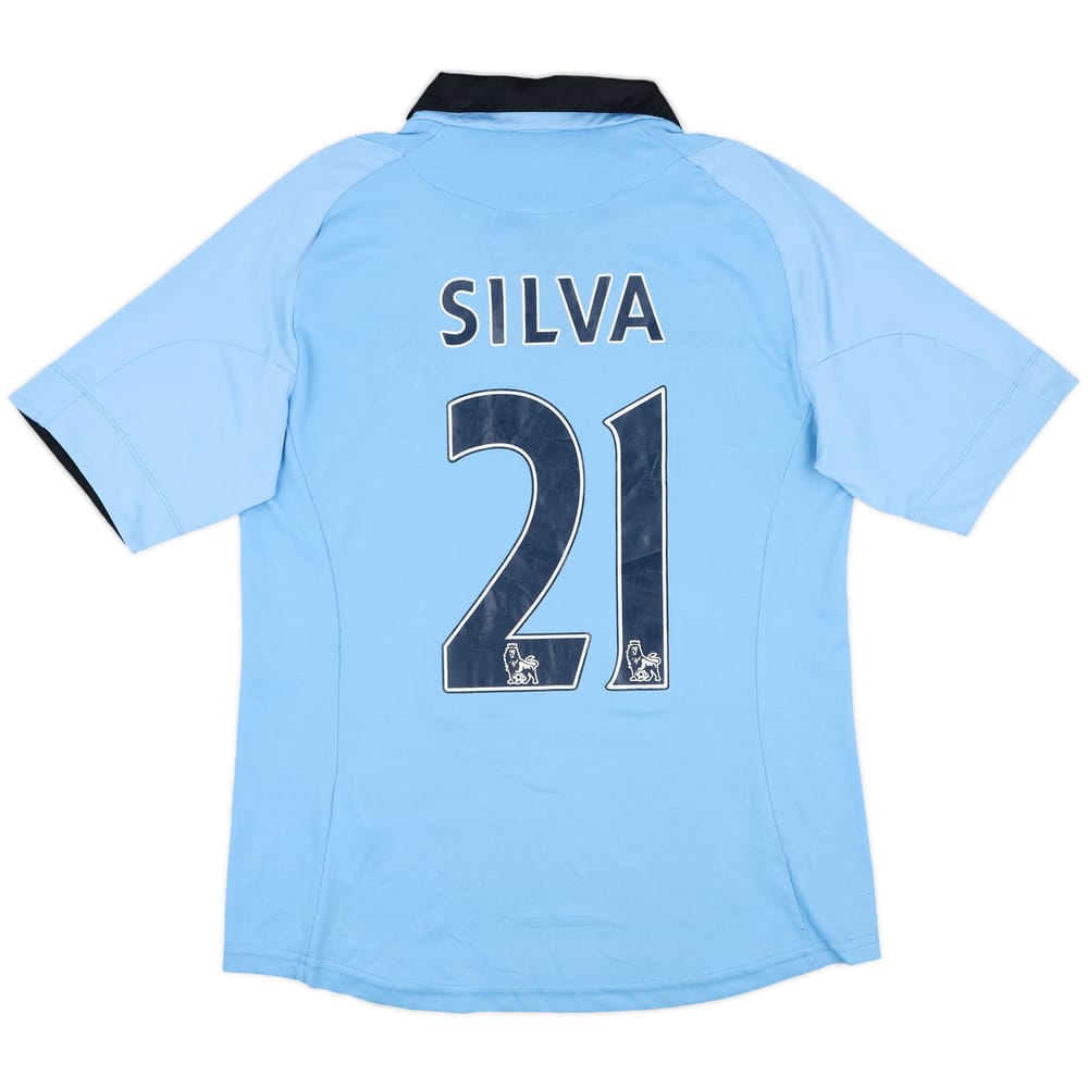 2012-13 Manchester City Home Shirt Silva #21 - 6/10 - (L)