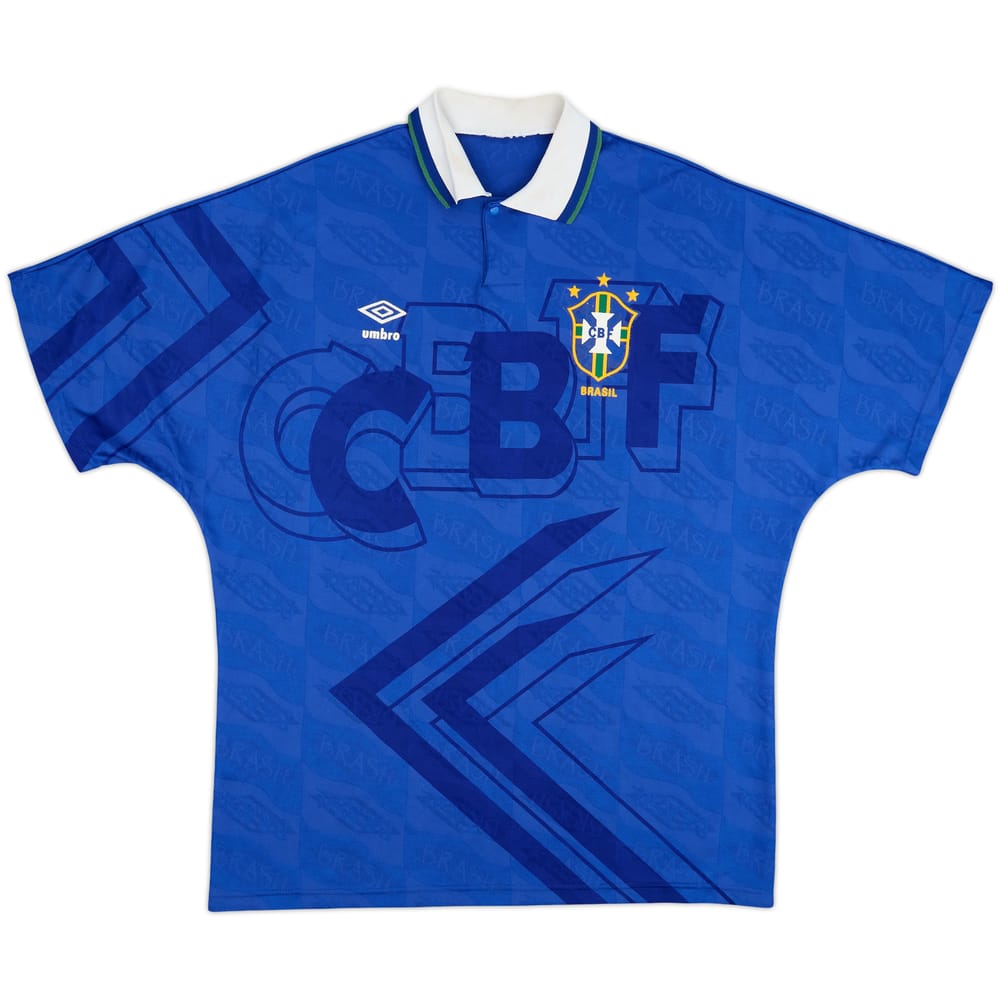 1991-93 Brazil Away Shirt - 5/10 - (XXL)