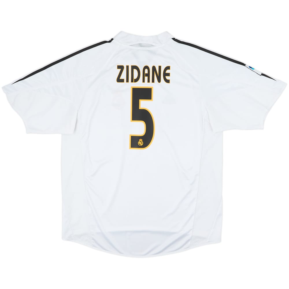 2004-05 Real Madrid Camiseta Local Zidane #5 - 9/10 - (XL)