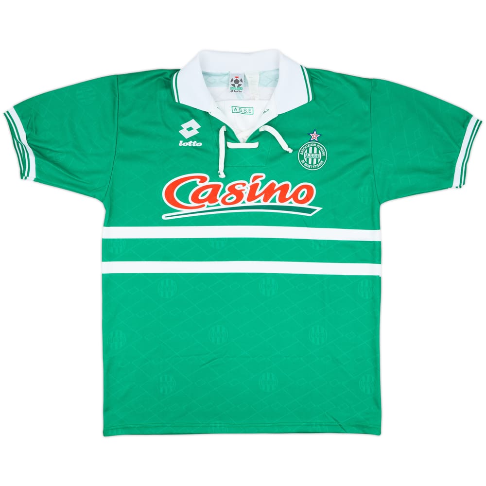 1995-97 Saint Etienne Home Shirt #2 - 8/10 - (XL)