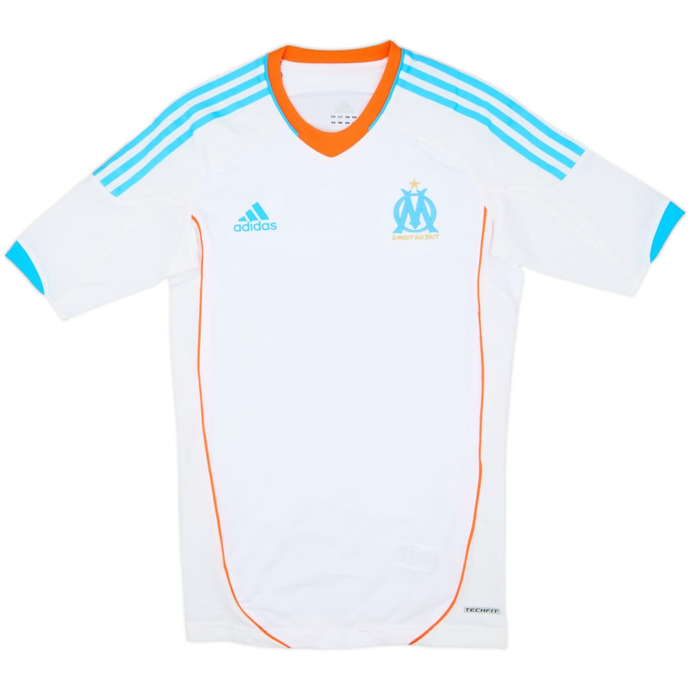 2012-13 Olympique Marseille Player Issue TechFit Home Shirt Gignac #9 - 10/10 - (M)