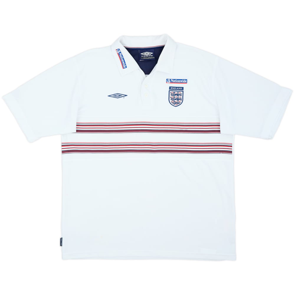 2002-03 England Umbro Polo Shirt - 8/10 - (XL)