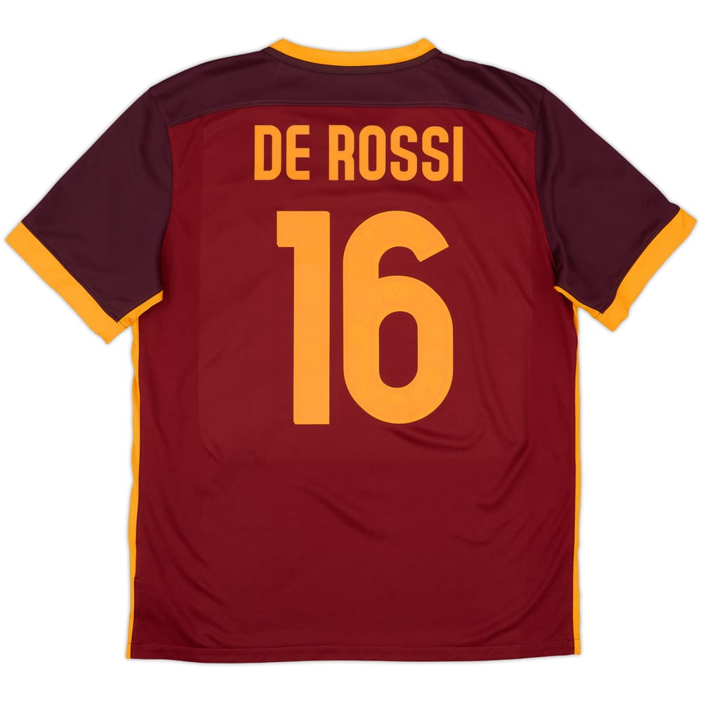 Camiseta de local de la Roma 2015-16 De Rossi #16 - 9/10 - (L)
