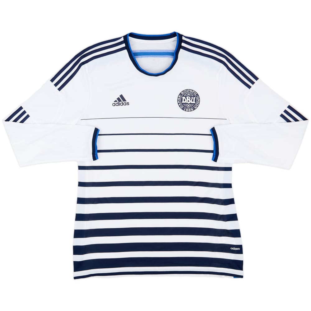 2014-15 Denmark Player Issue Away L/S Shirt - 8/10 - (XL)