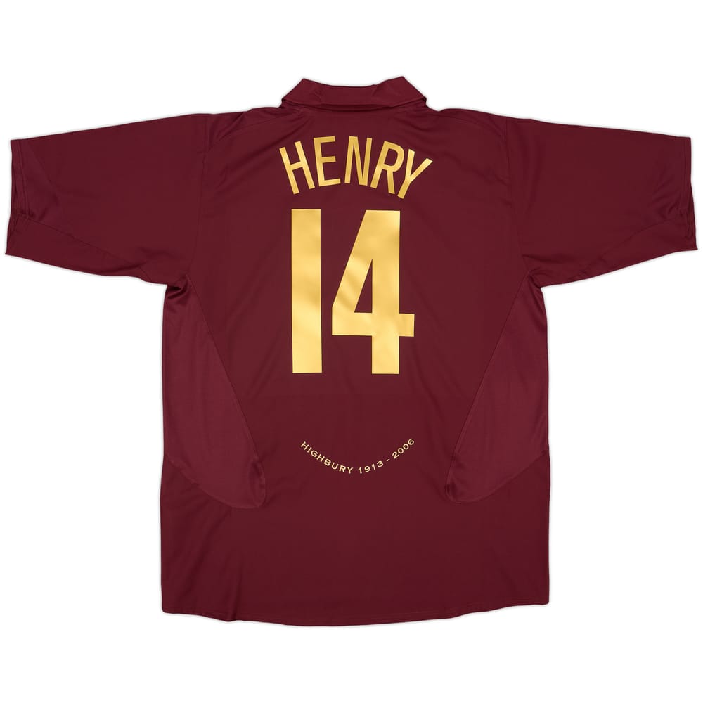2005-06 Arsenal Home Shirt Henry #14 - 10/10 - (XL)