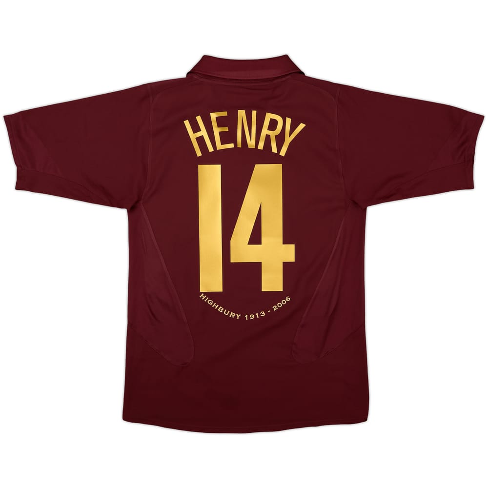 2005-06 Arsenal Camiseta Local Henry #14 - 7/10 - (S)