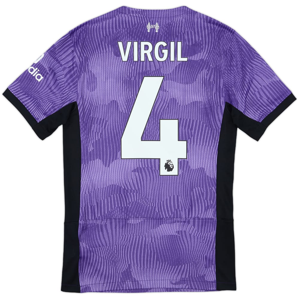 2023-24 Liverpool Third Shirt Virgil #4 - 9/10 - (XS)