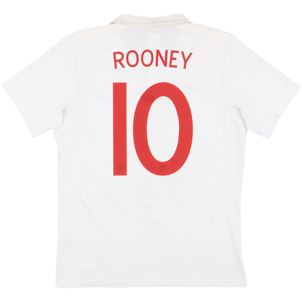 2009-10 England 'South Africa' Home Shirt Rooney #10 - 8/10 - (M)