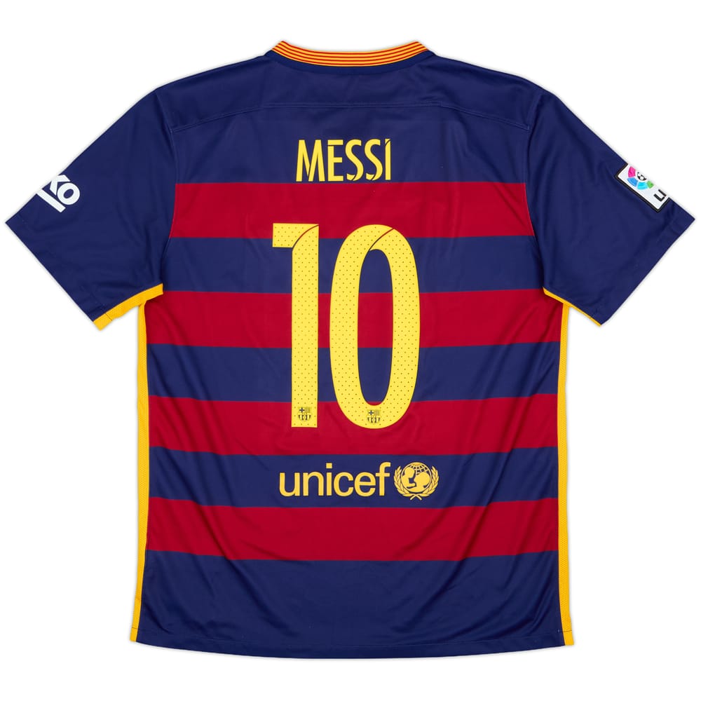 2015-16 Barcelona Home Shirt Messi #10 - 9/10 - (L)